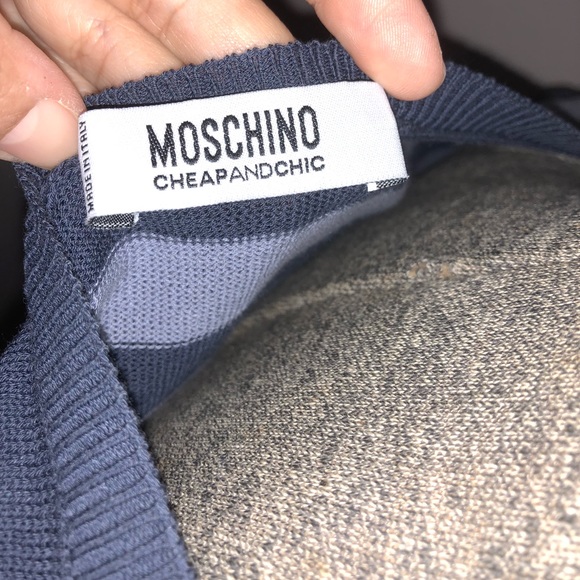 Moschino Blue Crop Top - Picture 4 of 8